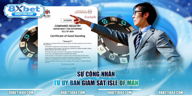 Sự công nhận từ ủy ban giám sát Isle of Man