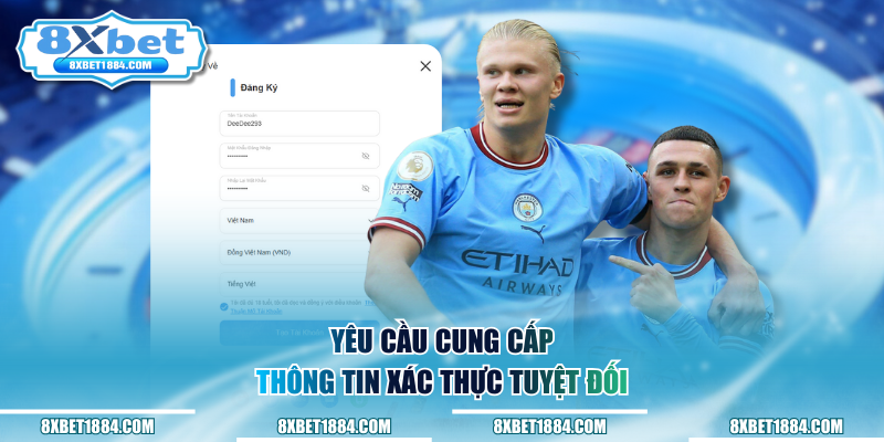 Yêu cầu cung cấp thông tin xác thực tuyệt đối